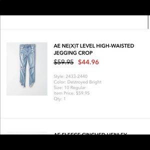 American Eagle jeans